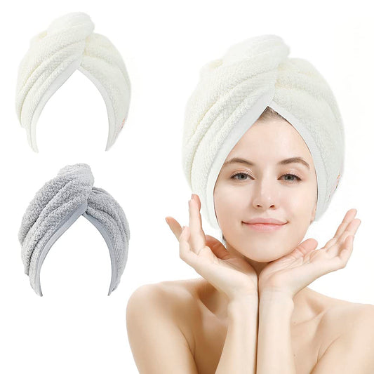 M-bestl two-pack front view showing beige and gray wraps, quick drying benefit