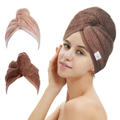 M-bestl front view of coffee and pink towel set showing colors and fabric benefit