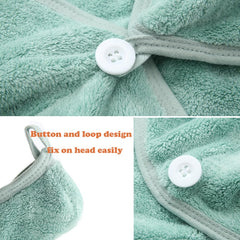 M-bestl towel next to a hand to show size and fit for most head shapes