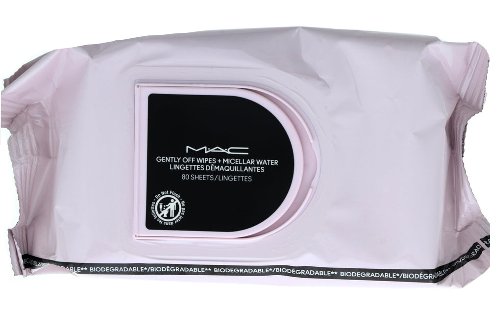 MAC wipe in use removing eye makeup quickly and gently