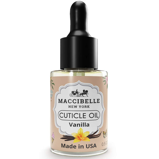 Maccibelle front bottle showing label and 0.5 oz size for easy identification and portability