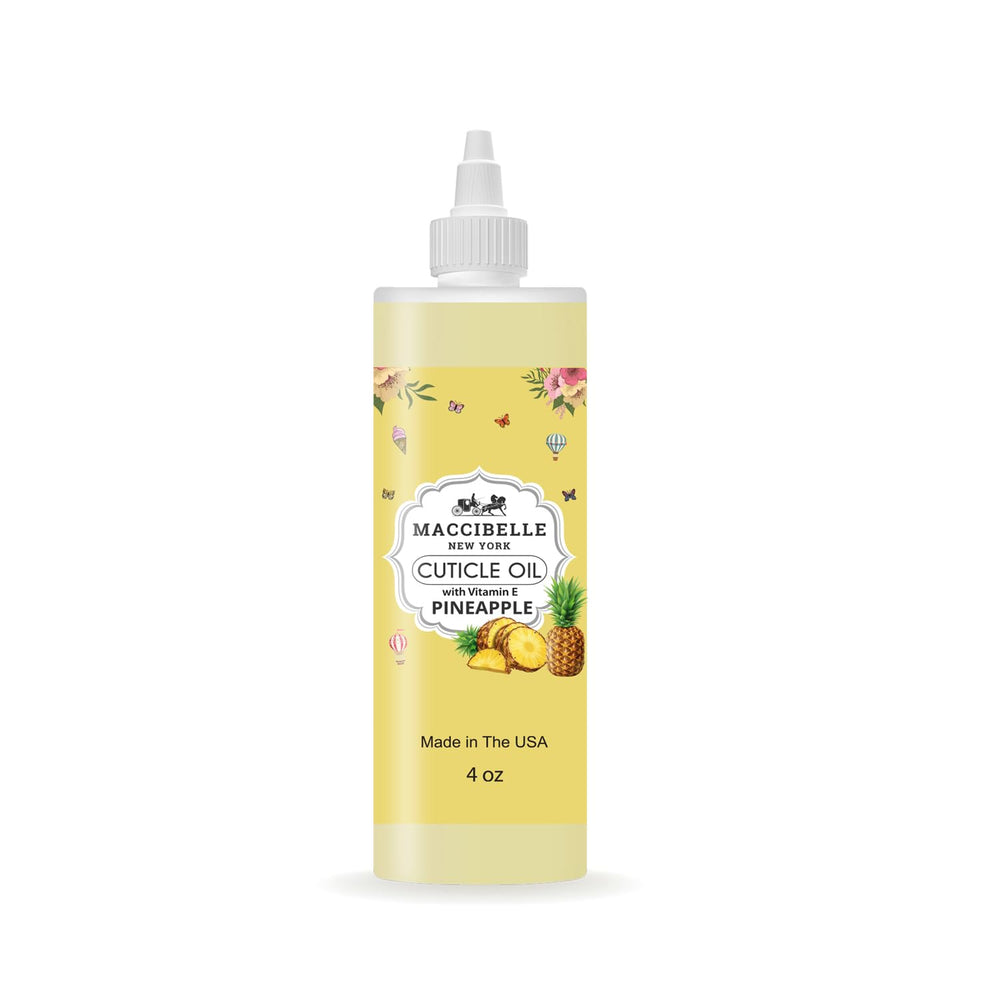 Maccibelle pineapple refill front bottle showing product and volume benefit