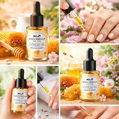Hand holding Maccibelle 0.5 oz bottle to show compact travel size benefit