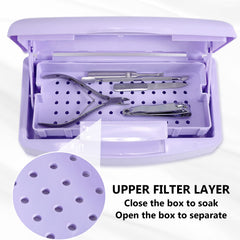 Machine-Ya perforated tray closeup showing raised tray for safe tool drainage