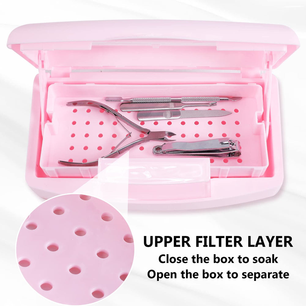 Machine-Ya perforated inner tray close-up showing stable tool placement and drainage