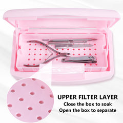 Machine-Ya perforated inner tray close-up showing stable tool placement and drainage