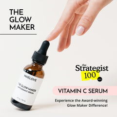 MAELOVE dropper dispensing serum highlighting easy application