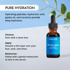 MAELOVE applied to skin showing smooth absorption and instant plumping