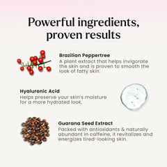 MAËLYS label close-up featuring Brazilian peppertree and hyaluronic acid