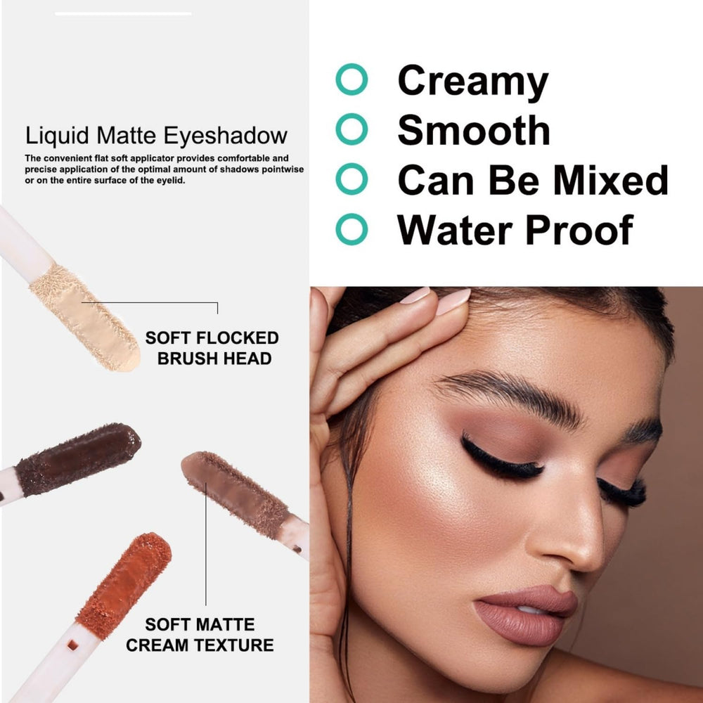 MAEPEOR full 8-shade set with P03 Oak displaying neutral palette versatility
