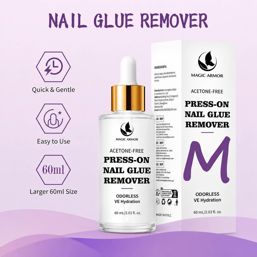 MAGIC ARMOR in a manicure scene for painless at-home removal