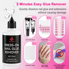 MAGIC ARMOR removal step with tool and remover showing safe, clean removal benefit