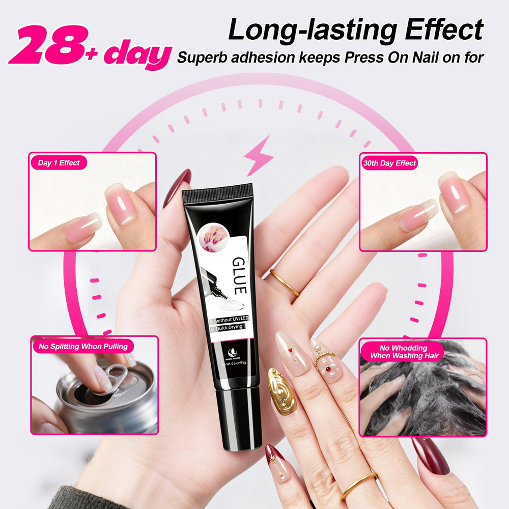 MAGIC ARMOR semi-solid gel texture on spatula showing controlled consistency benefit
