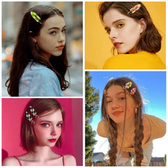 Magicsky clip used to set finger waves showing crease-free styling