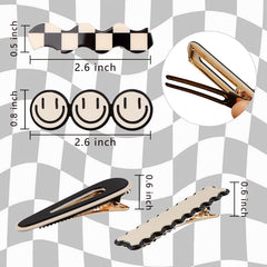 Magicsky mixed patterned clips laid flat, easy mix-and-match accessory benefit
