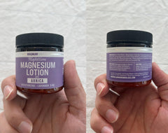 Magnum Solace label closeup displaying ingredients and quality assurance details