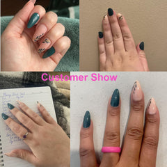 Magrace press-on nails worn on hand showing instant manicure benefit