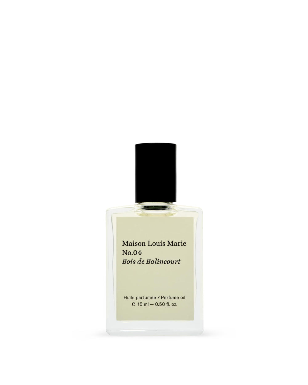 Maison Louis Marie bottle front view showing elegant design and portability benefit