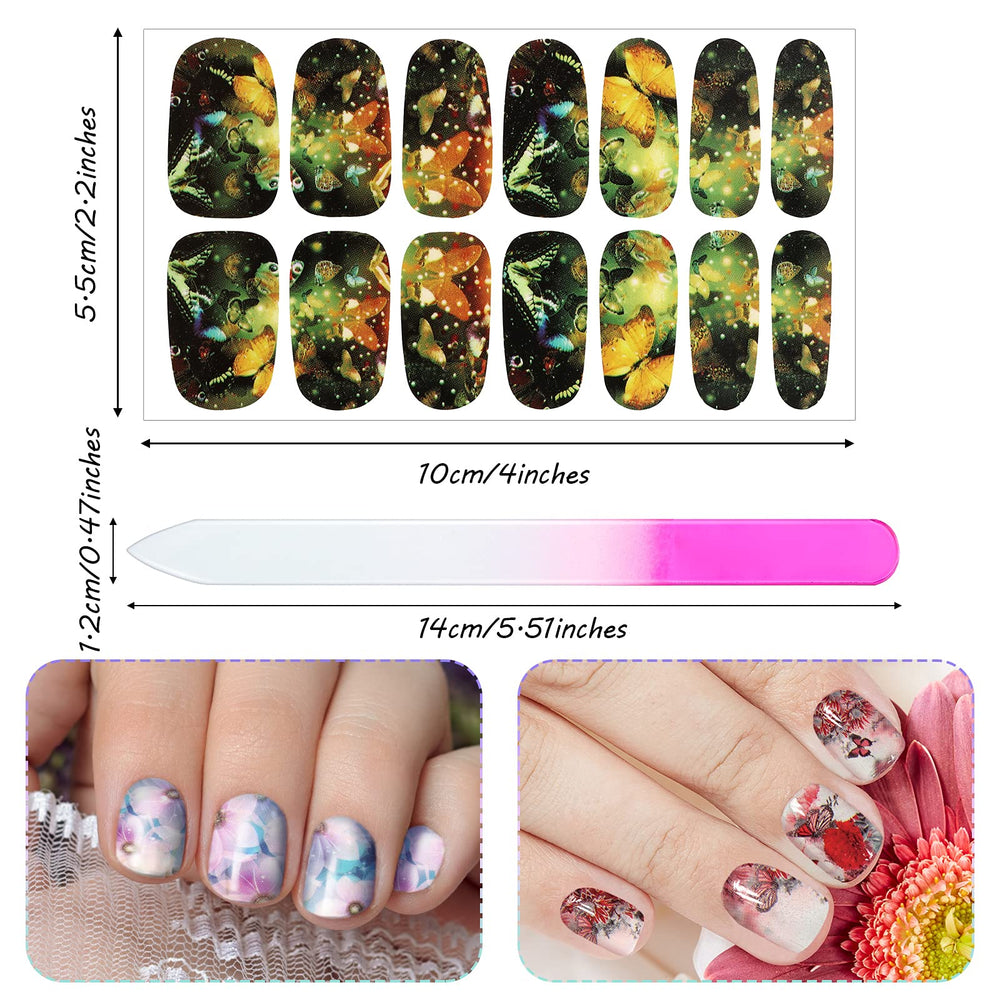 Maitys hands applying a wrap showing quick at-home manicure benefit