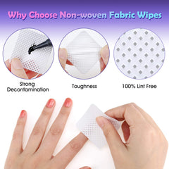 Maitys close-up of non-woven texture, lint-free surface for clean results