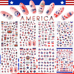 Maitys close-up of sticker sheet details highlighting precise patriotic motifs