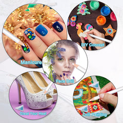 Maitys lifestyle shot of nail art application demonstrating faster embellishing