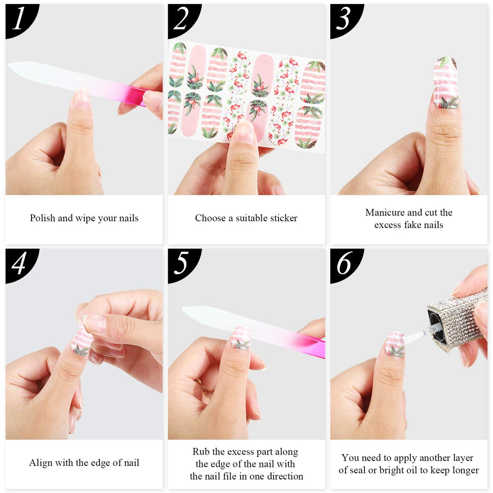 Maitys sticker sheet next to fingers to show sizing and fit benefits