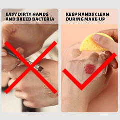 Maitys with spatula detail demonstrating hygienic application and reduced waste