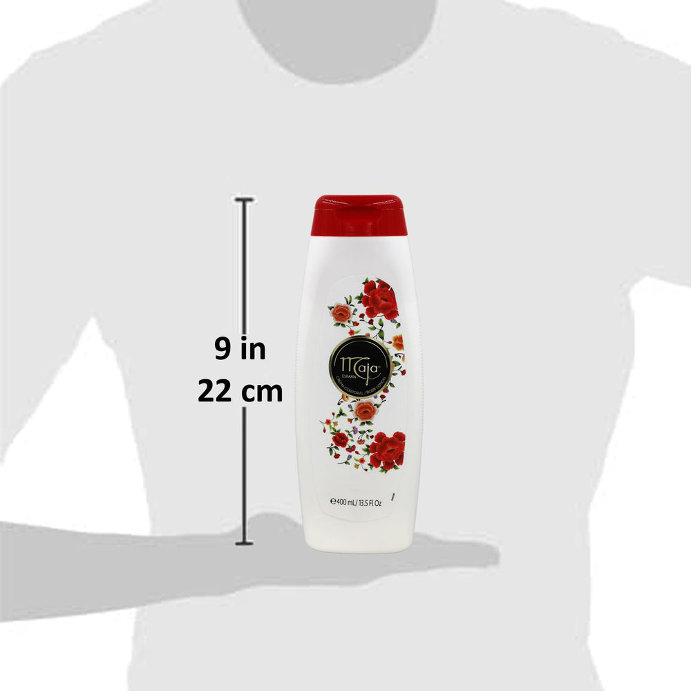 Maja bottle on bathroom vanity suggesting daily use and elegant scent experience