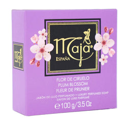 Maja soap wrapped in black silk paper emphasizing gift-ready presentation benefit
