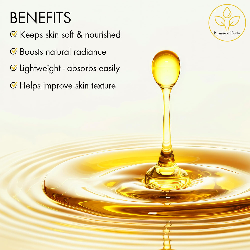 majestic pure applying oil onto hand to show fast absorption and skin nourishment
