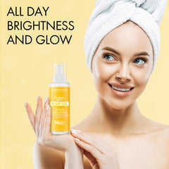 Majestic Pure bottle staged on bath shelf suggesting daily routine convenience