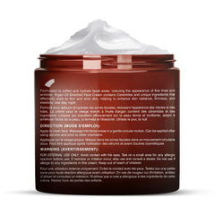 Majestic Pure open jar top view showing creamy formula for smooth skin