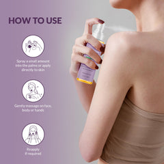 Majestic Pure bottle staged by bathtub conveying post-shower hydration and relaxing routine benefit