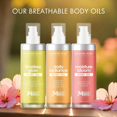 Majestic Pure being massaged onto forearm for smooth, hydrated skin result