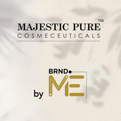 Majestic Pure 3.4 fl oz next to common item showing travel-friendly size