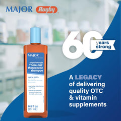Major Thera-Gel bottle angled view highlighting packaging and easy-squeeze cap for convenient use