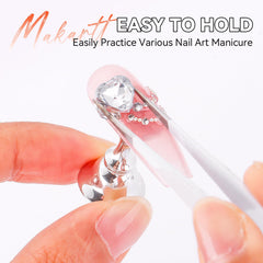 Makartt acrylic base angled shot showing low-profile stability benefit