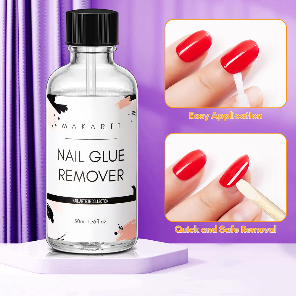 Makartt applied around cuticle fast release prevents rough removal