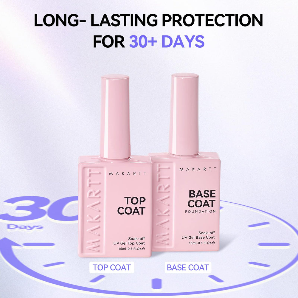 Makartt base coat being applied to nail to improve gel adhesion
