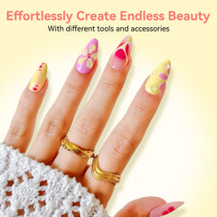Makartt watercolor floral nail design showing delicate blended hues and creativity benefit