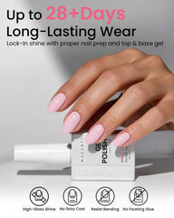 Makartt finished manicure on hands showing long-lasting high-gloss finish