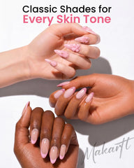 Makartt polish beside ruler on hand showing 15ml size and scale