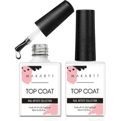 Makartt bottle front showing clear glossy finish for long-lasting shine