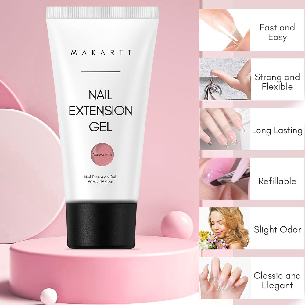 Makartt brush applying gel to tip demonstrating smooth spread and control benefit