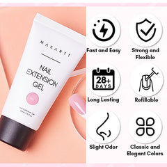 Makartt brush applying gel on nail to demonstrate easy sculpting control