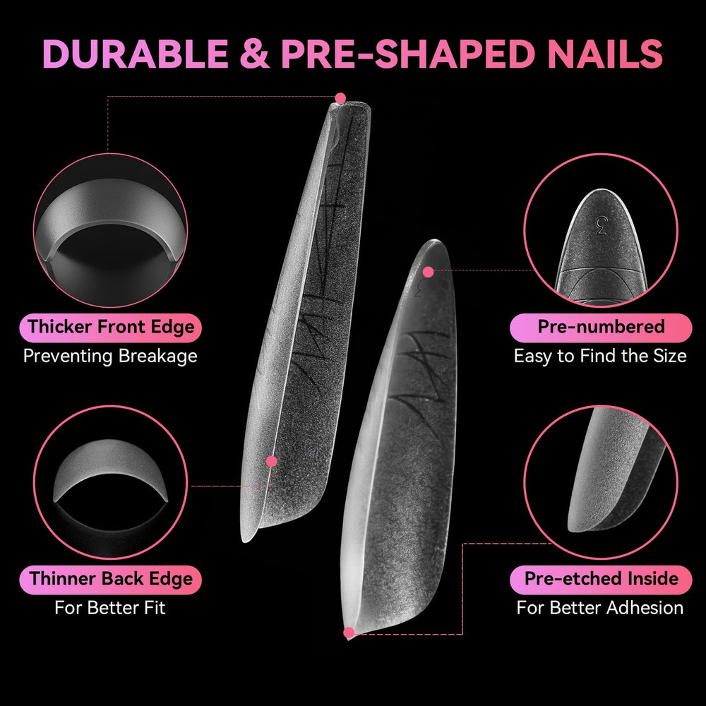 Makartt built-in shaping guides visible to help trim nails symmetrically