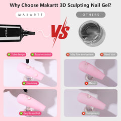 Makartt clear 3D gel tube texture highlighting squeeze-control for sculpting