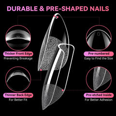 makartt coffin shape layflat showing bold squared tip ideal for nail art