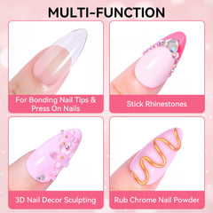 Makartt cured nails closeup showing hard, glossy finish and secure bond